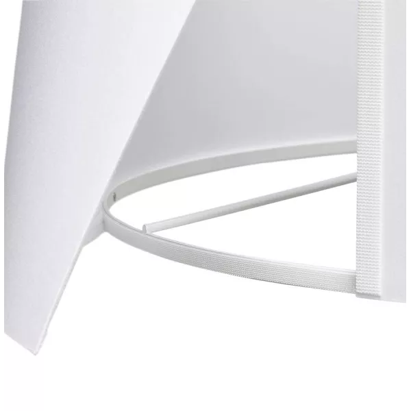 Lampe sur pied de style scandinave TRANI en tissu (blanc, noir) - image 23157