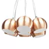 Retro hanging lamp 7 balls GELA in metal (copper) - image 23211