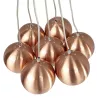 Retro hanging lamp 7 balls GELA in metal (copper) - image 23215