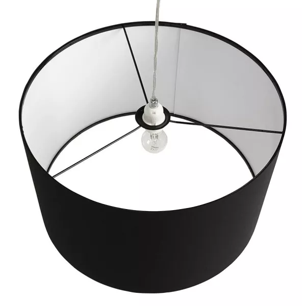 LAZIO suspended lamp (black) fabric - image 23314