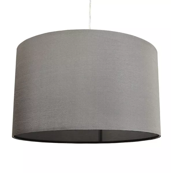 Lampe suspendue LATIUM en tissu (gris) - image 23322