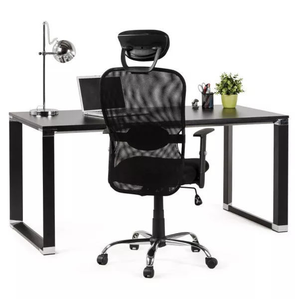 Office MODICA (black) fabric armchair - image 23529