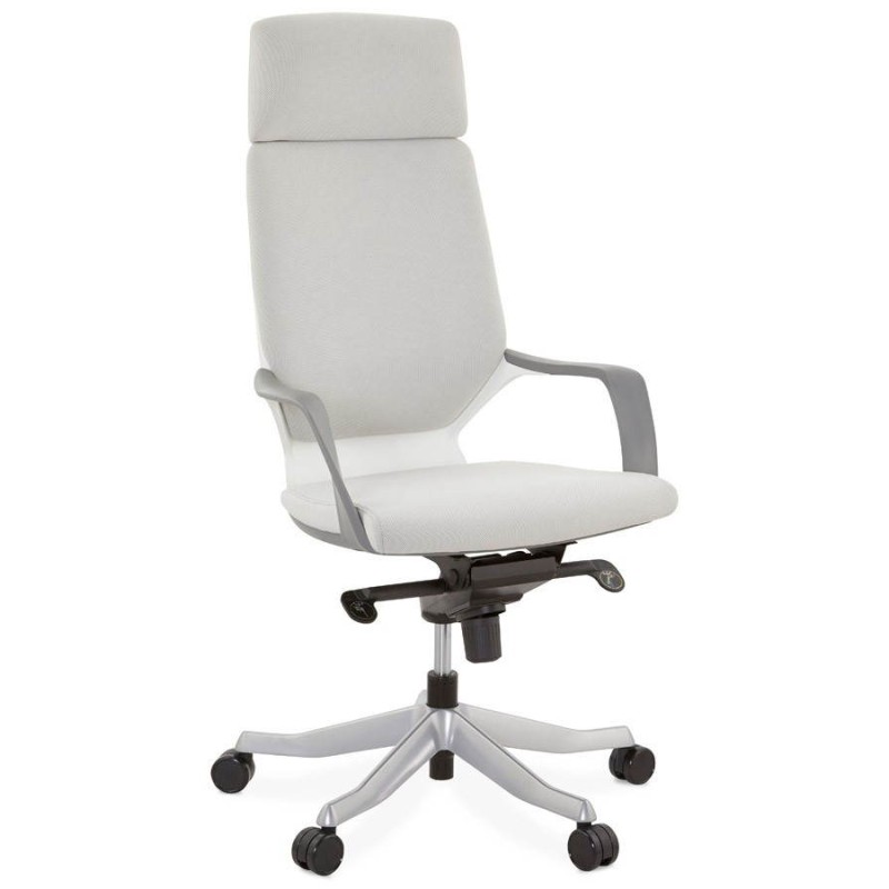 Fauteuil de bureau ergonomique RAMY en tissu (gris) - image 23548