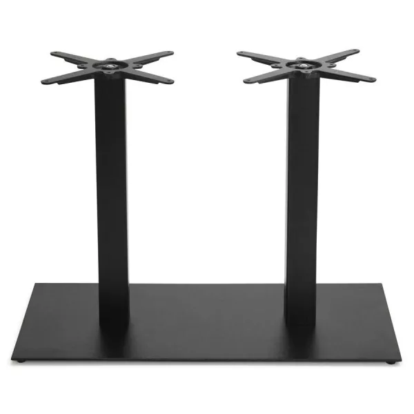 Double pied de table RAMBOU en métal peint (50cmX100cmX73cm) (noir) à associer à Support Et Pieds De Tables Pliantes Pratiques E