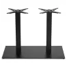 Double pied de table RAMBOU en métal peint (50cmX100cmX73cm) (noir) à associer à Support Et Pieds De Tables Pliantes Pratiques E