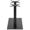 Pie de mesa doble RAMBOU metal pintado (50cmX100cmX73cm) (negro) asociarse con Soporte y patas de mesa de ratán para un estilo n