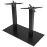 Double table foot RAMBOU painted metal (50cmX100cmX73cm) (black) to associate with Contemporary Leather Table Supports And Legs