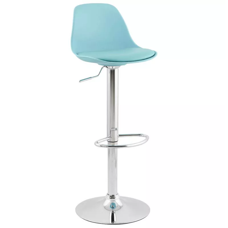 Tabouret de bar design et compact ROBIN (bleu) - image 25188