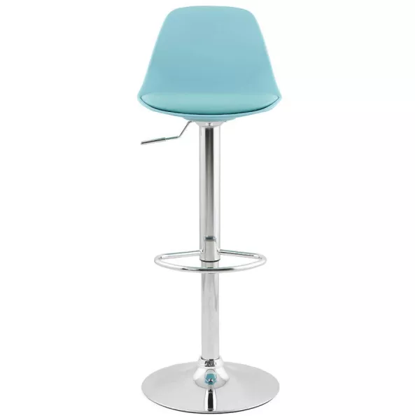 Tabouret de bar design et compact ROBIN (bleu) - image 25190