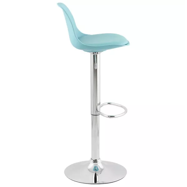 Tabouret de bar design et compact ROBIN (bleu) - image 25192