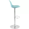 Tabouret de bar design et compact ROBIN (bleu) - image 25192