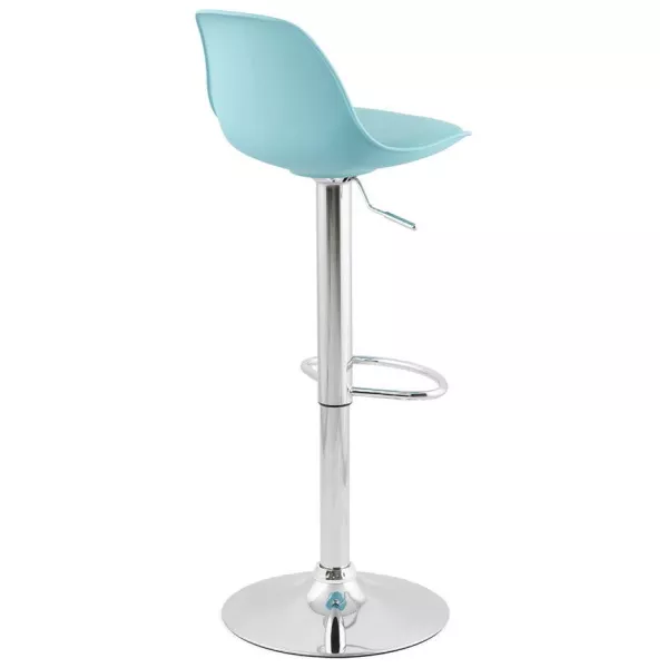 Tabouret de bar design et compact ROBIN (bleu) - image 25194