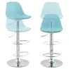 Tabouret de bar design et compact ROBIN (bleu) - image 25198