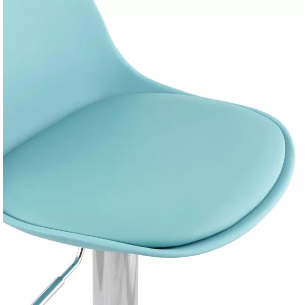 Tabouret de bar design et compact ROBIN (bleu) - image 25204