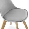 Chaise moderne style scandinave SIRENE (gris) - image 25375