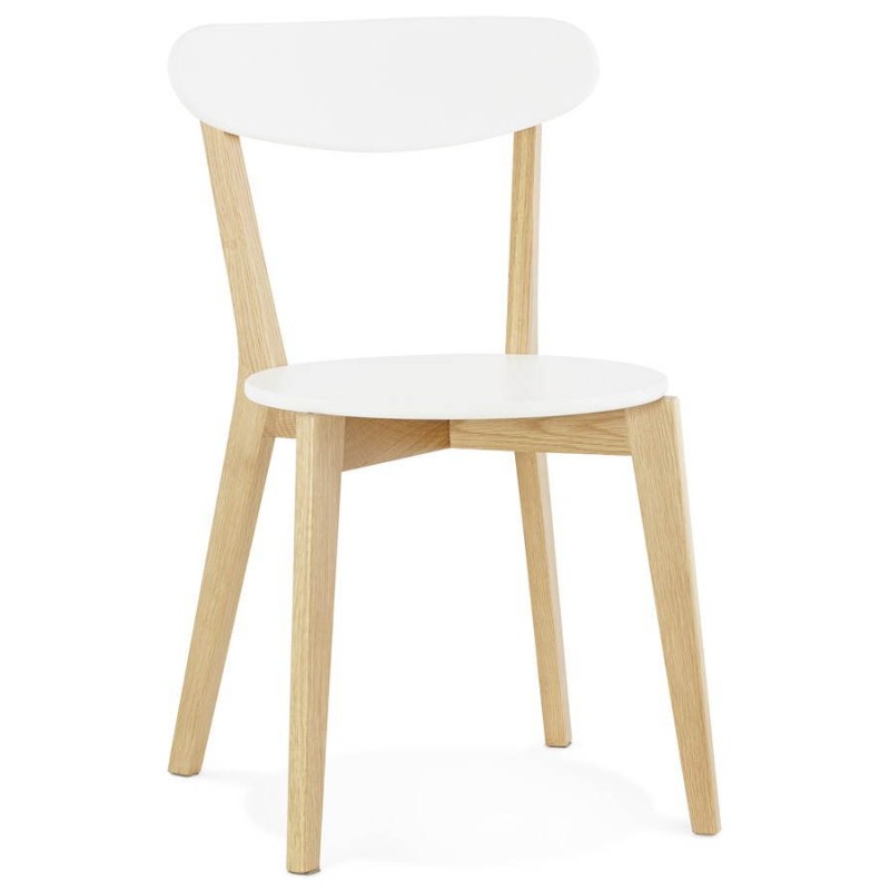 Design sedia stile legno scandinavo SCANDI (bianco) associarsi a Sedie Di Design Per Sala Da Pranzo