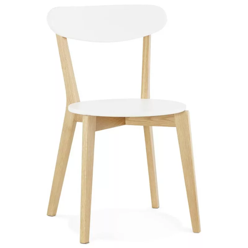 Design chair style Scandinavian SCANDI (white) wood to associate with Weatherproof Garden Chairs