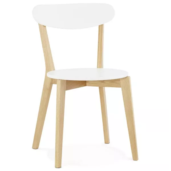 Design chair style Scandinavian SCANDI (white) wood to associate with Weatherproof Garden Chairs