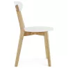 Chaise design style scandinave SCANDI en bois (blanc) à associer à Chaises Scandinaves Au Design Épuré