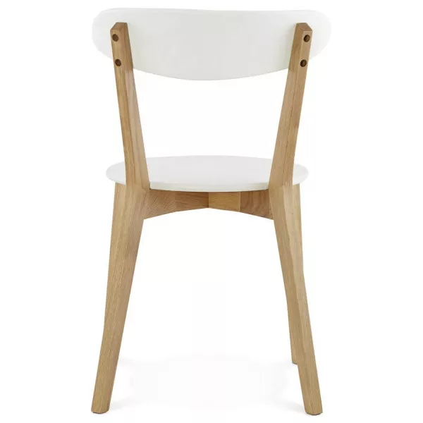 Chaise design style scandinave SCANDI en bois (blanc) à associer à Chaises Design Pour Salle À Manger