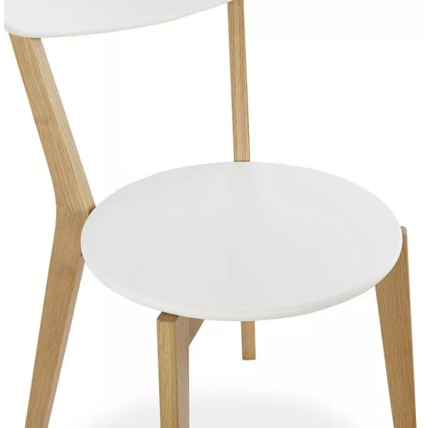 Design chair style Scandinavian SCANDI (white) wood to associate with Upholstered Chairs for Optimal Comfort