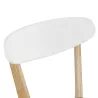 Chaise design style scandinave SCANDI en bois (blanc) à associer à Chaises Confortables Pour Bureau