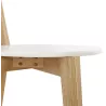 Chaise design style scandinave SCANDI en bois (blanc) à associer à Chaises Avec Accoudoirs Pour Plus De Confort