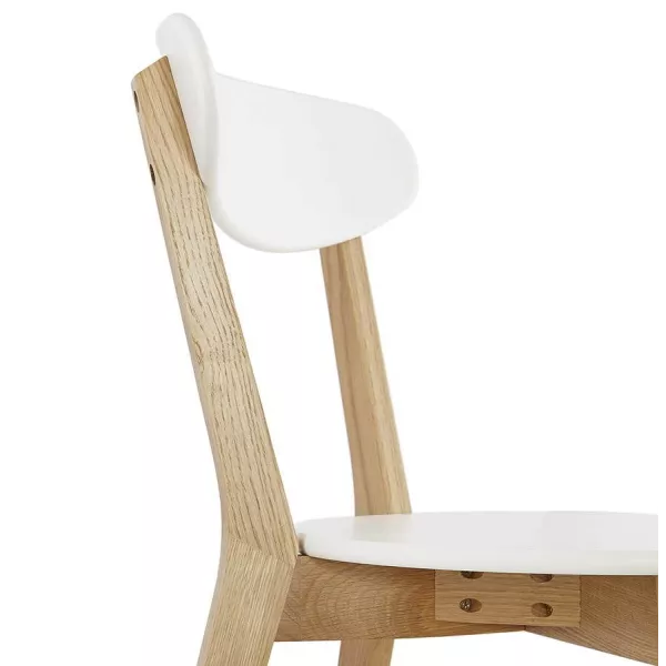 Design chair style Scandinavian SCANDI (white) wood to associate with Rattan Chairs For A Natural Style