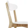 Chaise design style scandinave SCANDI en bois (blanc) à associer à Chaises Modernes Pour Un Intérieur Élégant