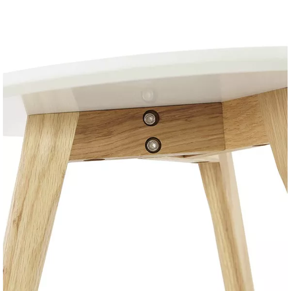 Coffee tables design pull-out ART in wood and oak (white) - image 25531