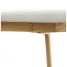 Table basse scandinave TAROT en bois et chêne massif (blanc) - image 25557