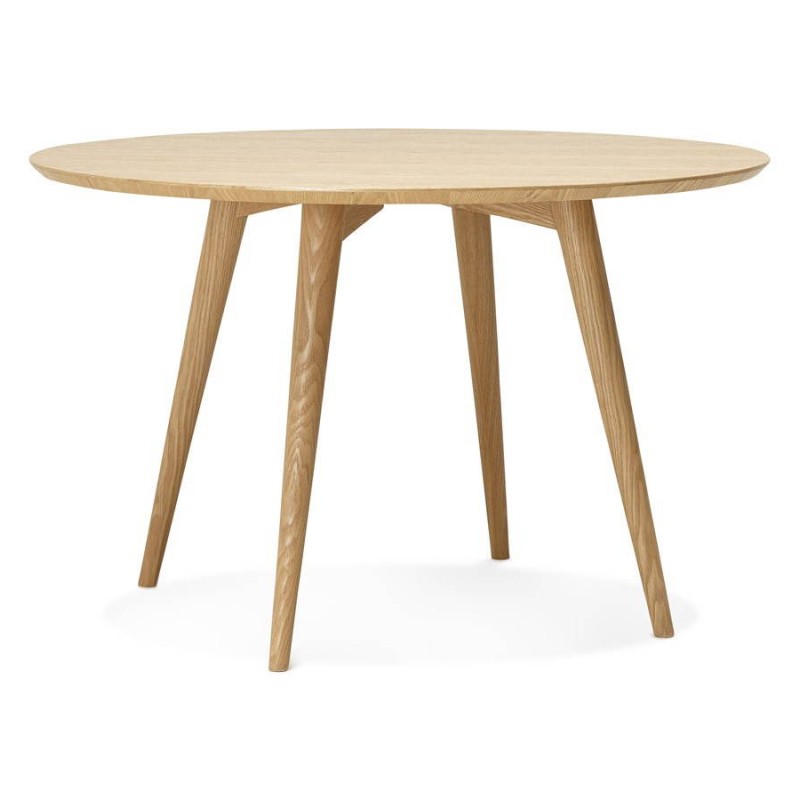 Dining table style Scandinavian round PONY (Ø 120 cm) (wooden) - image 25741