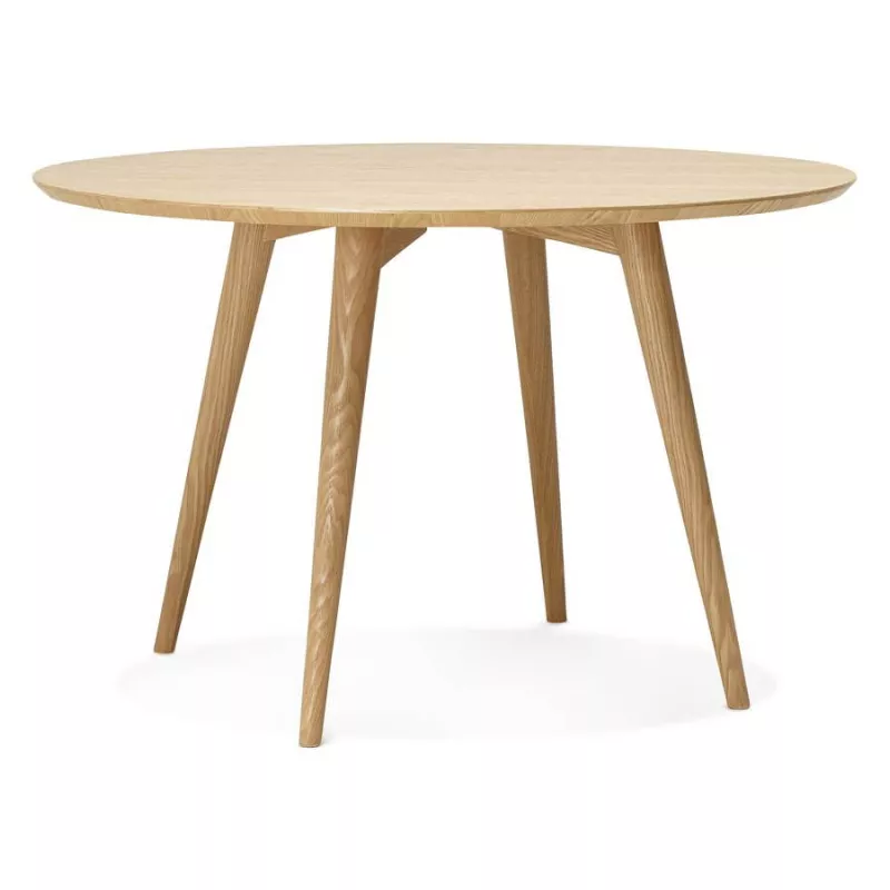 Dining table style Scandinavian round PONY (Ø 120 cm) (wooden) - image 25741