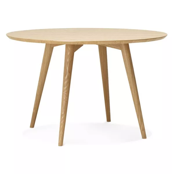 Dining table style Scandinavian round PONY (Ø 120 cm) (wooden) - image 25741