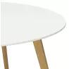 Table à manger style scandinave ronde MILLET en bois (Ø 120 cm) (blanc) - image 25767