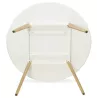 Table à manger style scandinave ronde MILLET en bois (Ø 120 cm) (blanc) - image 25773