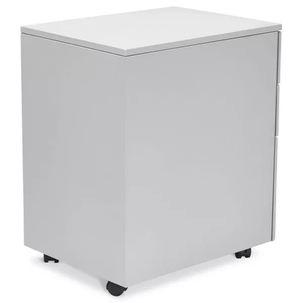 Subwoofer design desk 3 drawers MATHIAS metal (grey) - image 25966