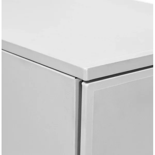 Subwoofer design desk 3 drawers MATHIAS metal (grey) - image 25973