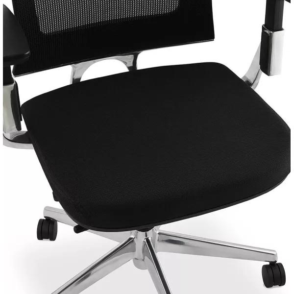 Fauteuil de bureau ergonomique LEO en tissu (noir ) - image 25987