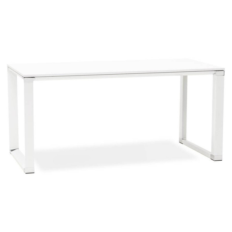 Bureau droit design BOUNY en bois (blanc) - image 25998