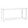 Bureau droit design BOUNY en bois (blanc) - image 25998