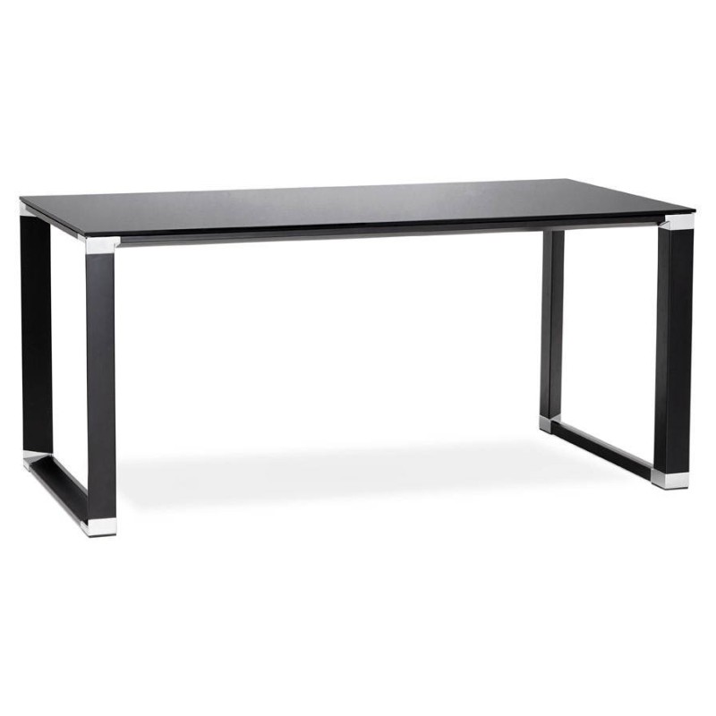 Tempered glass (black) design right desk BOIN (160 X 80 cm) to associate with Contemporary Design Office for Functional and Styl