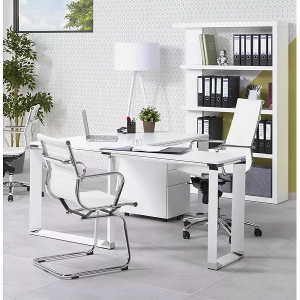 CORPORATE design corner (white) wood office - image 26085