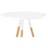 Roundtable high Scandinavian JULIE wooden (Ø 65 cm) (white, natural) to associate with Dining Room Table And Designer High Table