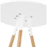 Roundtable high Scandinavian JULIE wooden (Ø 65 cm) (white, natural) to associate with Weather Resistant Dining Room Table And G