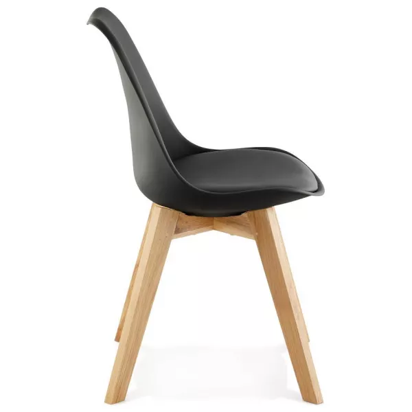 Estilo de silla contemporáneo escandinavo FIORDO (negro) - image 27807