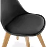 Estilo de silla contemporáneo escandinavo FIORDO (negro) - image 27810