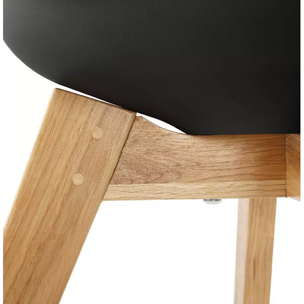 Estilo de silla contemporáneo escandinavo FIORDO (negro) - image 27813