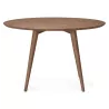 Round dining table vintage style Scandinavian SOFIA (Ø 120 cm) wood (Walnut) to associate with Dining Room Table And High Tables