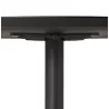 Diseño redondo de la RAYA de comedor en madera y mesa de metal pintado (Ø 120 cm) (negro) - image 28011